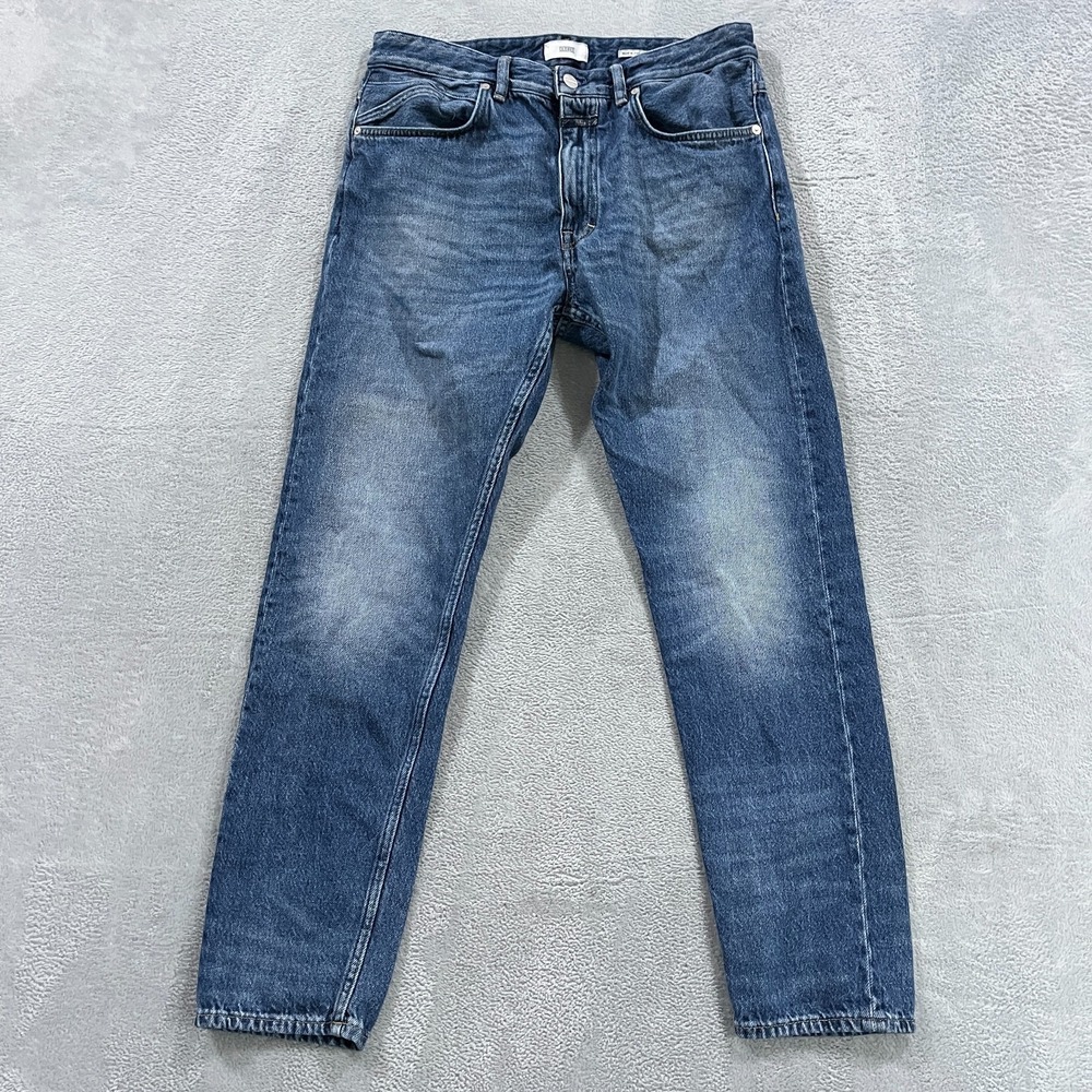 Closed Cooper Tapered Jeans Men 34 (fit 32x30) Recycled Cotton Italy Made Faded